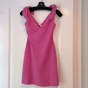 Susana Monaco Tie Shoulder A-Line Dress